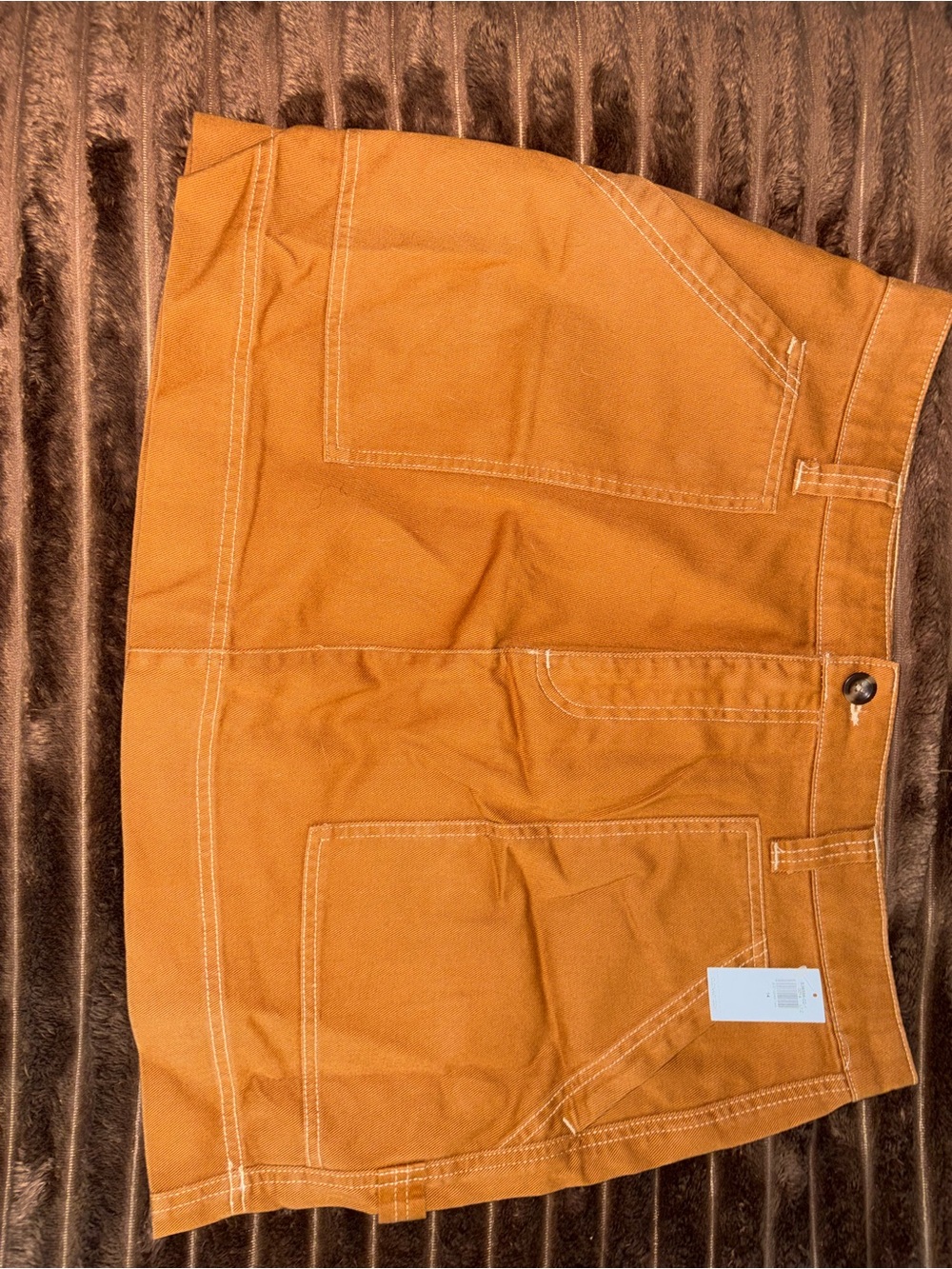 Old Navy Mini Skirt in Caramel Tan